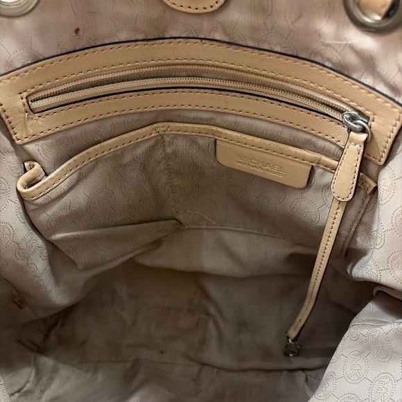 Michael Kors Jet Set Tote Black MK Logo Shoulder Bag Large - Picture 9 of 10